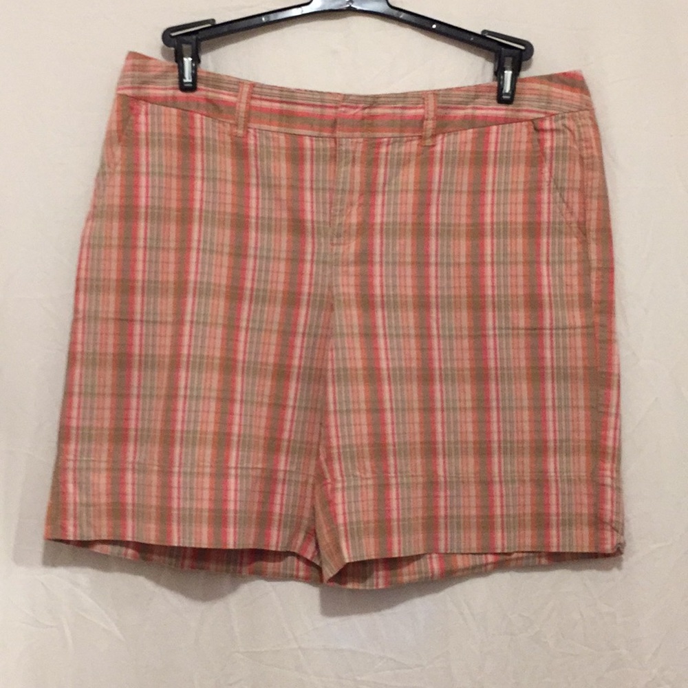 Access ( Liz Claiborne) shorts plaid orange 12